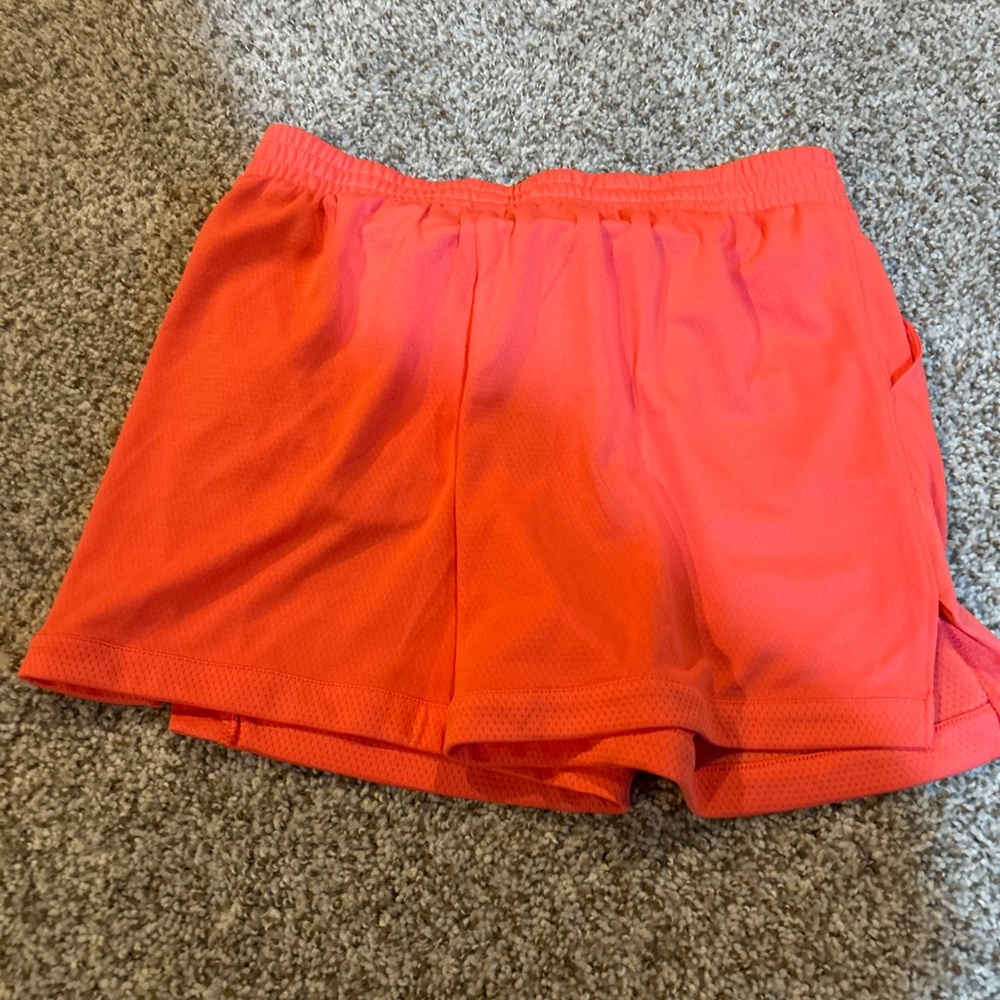 Women's Orange Athletic Shorts